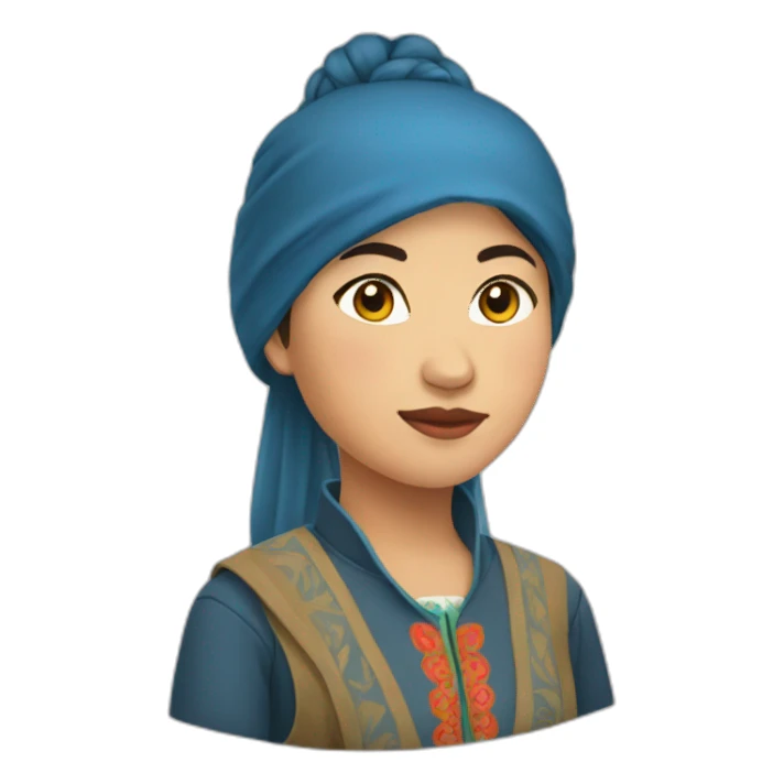 kyrgyz`s girl sticker
