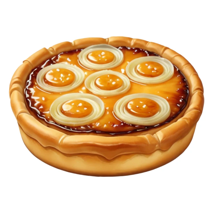 Three onion and cheese tarte Tatin sticker