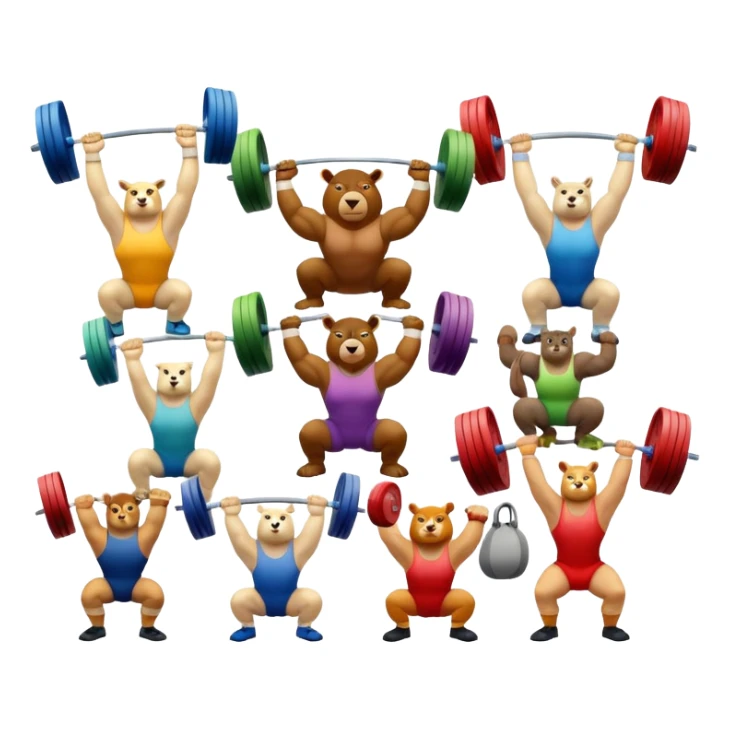 gym animals  sticker