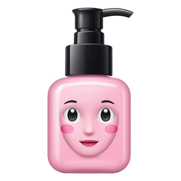 Aesthetic skincare light pink sticker