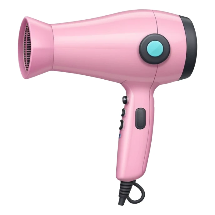 pastel pink hair dryer sticker