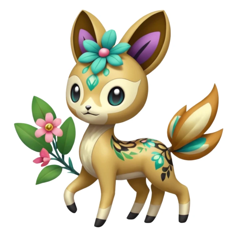 Meloetta-Sprigatito-Pokémon-Fakémon-fusion-hybrid-creature sticker