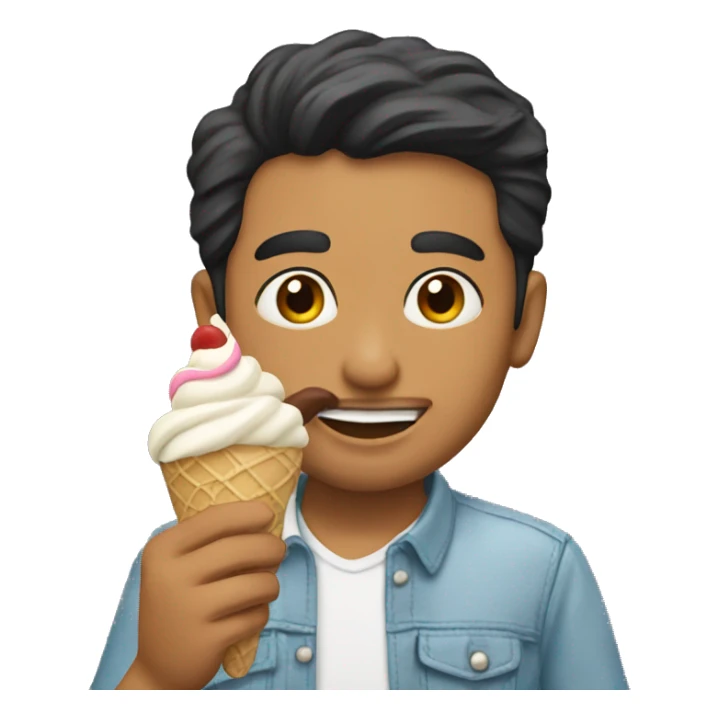 Alakh Pandey eating ice cream sticker