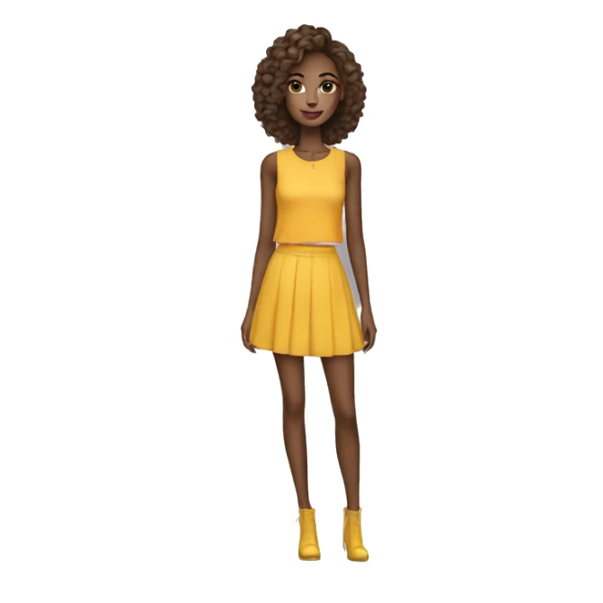 fashion girl sticker