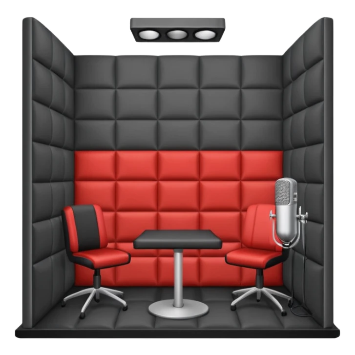 recording studio booth room sticker