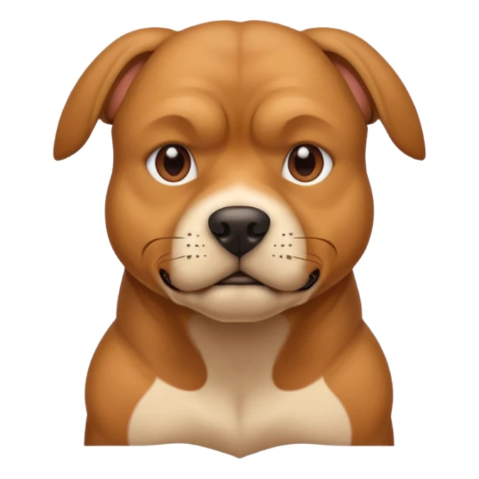 A very muscular dog sticker