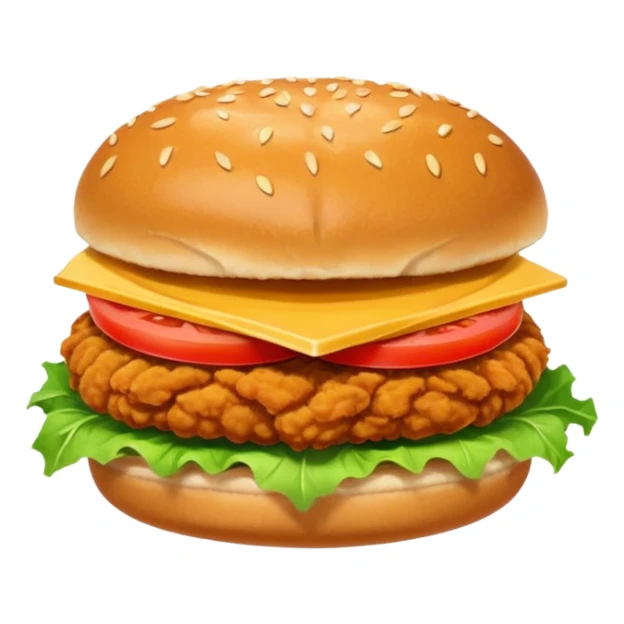 a very simple friend chicken sandwich  sticker
