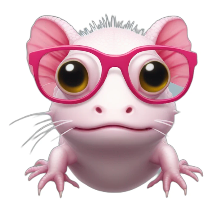Axolotl avec des lunettes de soleil sticker