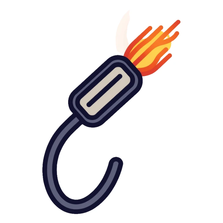 optical fiber cable with glowing light transmission sticker