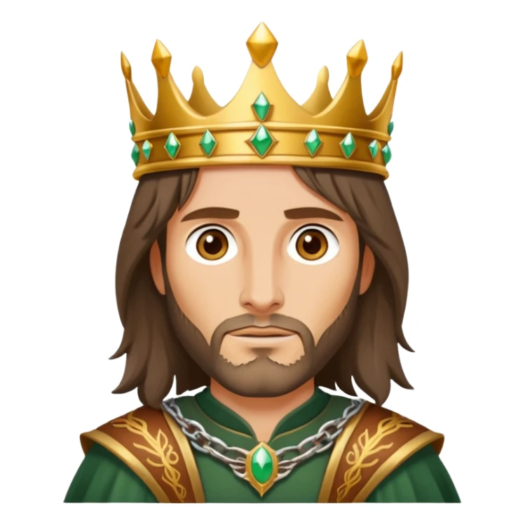 wandering king. Aragorn. Picture with square sticker
