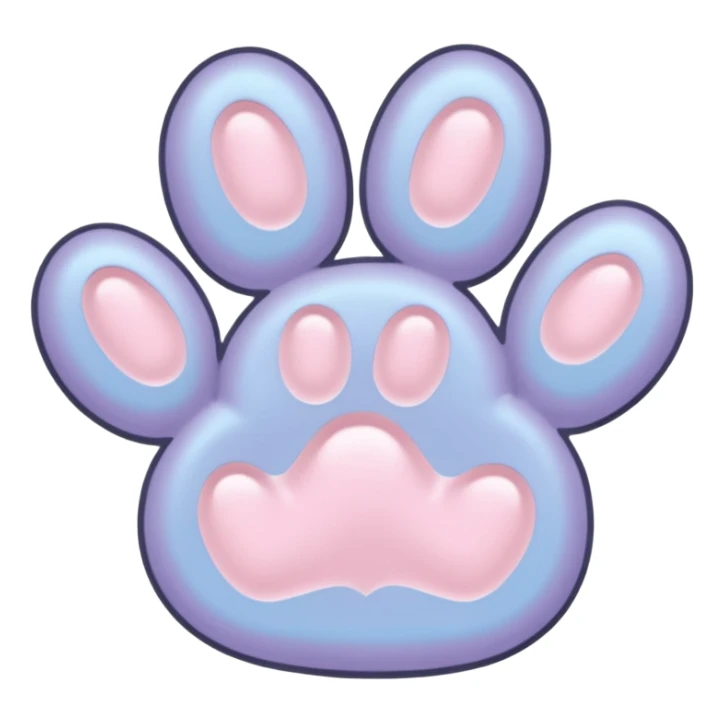 a very light pale pastel #ffbe8c pawprint sticker