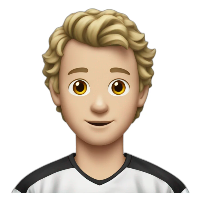 Jonathan Toews as a 12 year old boy sticker