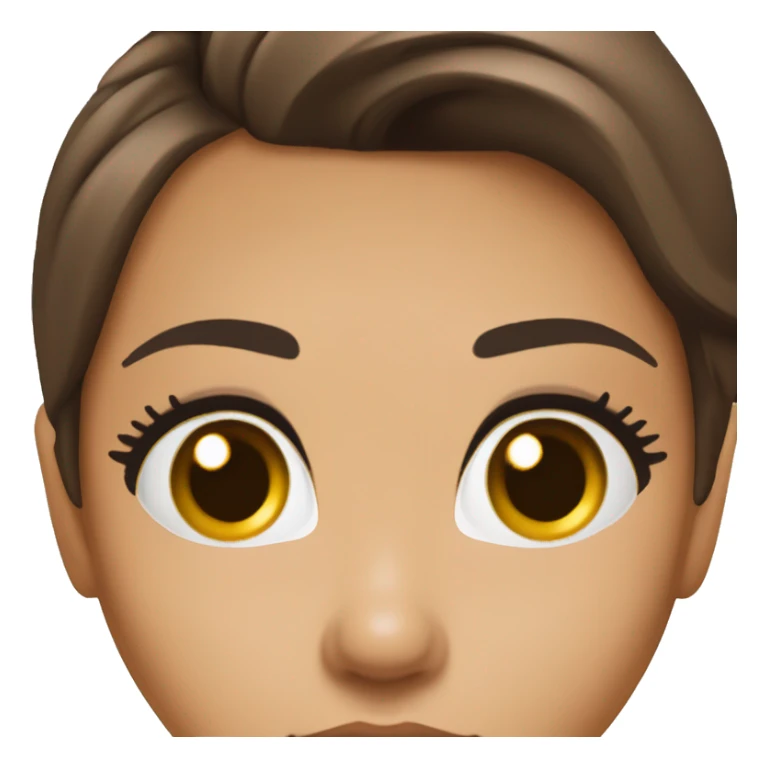 
3/4 face, contrasted, shadow, light, Eva Longoria expression, wink, thin nose, brunette woman, hazel eyes, long eyelashes, dark shoulder shaded hair, white t-shirt sticker