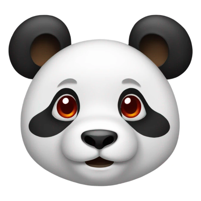 panda rojo sticker