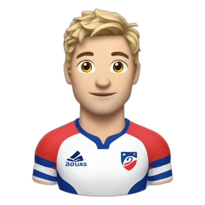 Antoine dupont rugby player sticker