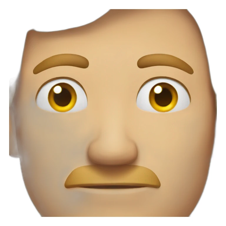 A man pulls his eye with the finger of his hand sticker