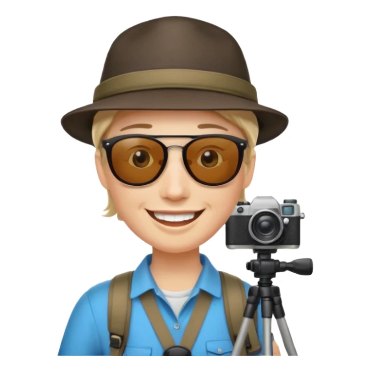 Photo Enthusiast + tripod strap, Tour Group. sticker