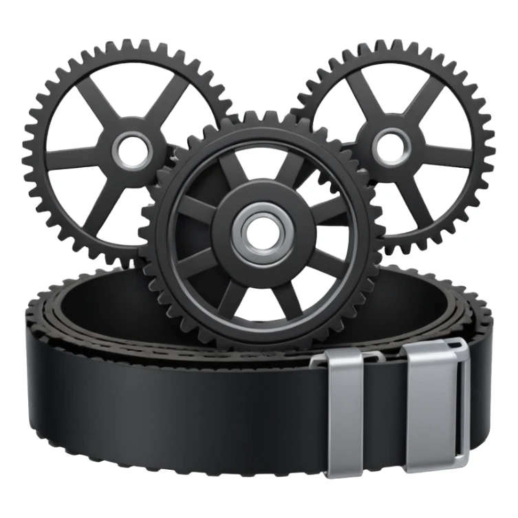 car timing belt with gears sticker