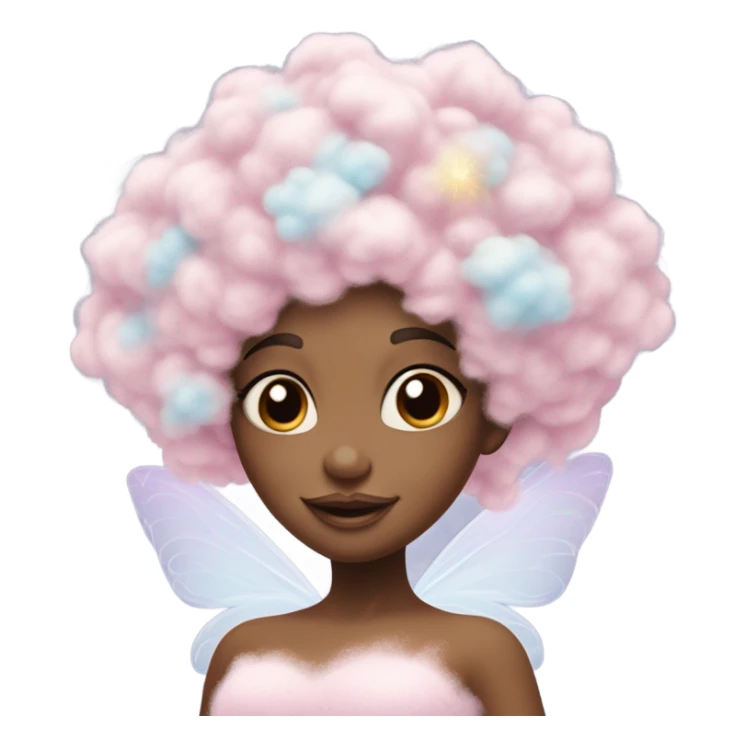 Cotton candy fairy sticker