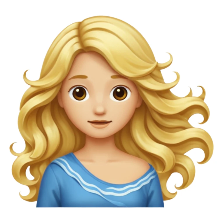 long blonde hair from a back angle without the face in picture sticker