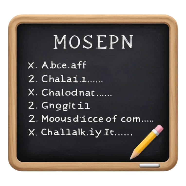 black board whith white words sticker