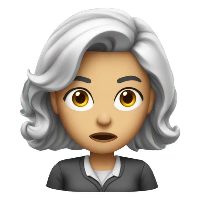 angry female teacher sticker