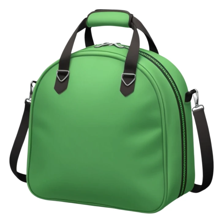 sac de sport vert sans motif sticker