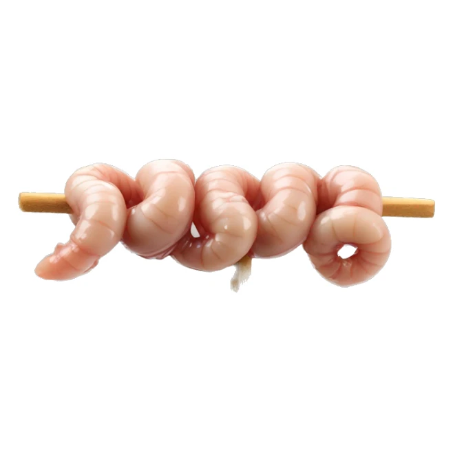 Lamb intestines on a skewer like kokorec sticker