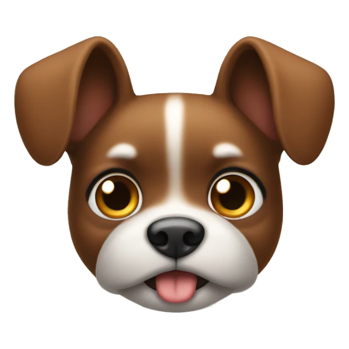 Brown chihahau with top and bulging eyes sticker