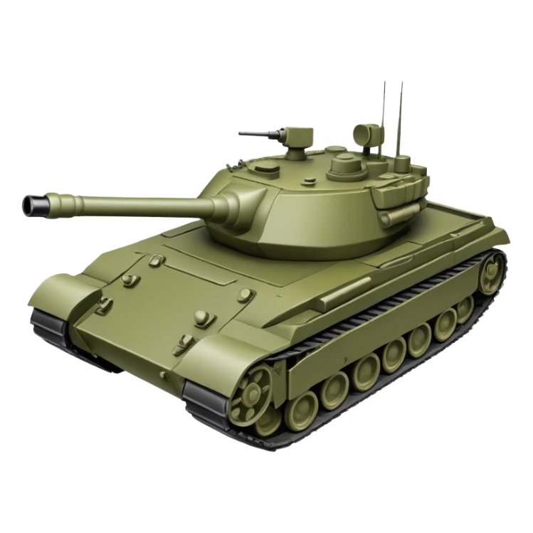 military battle tank with cannon turret sticker