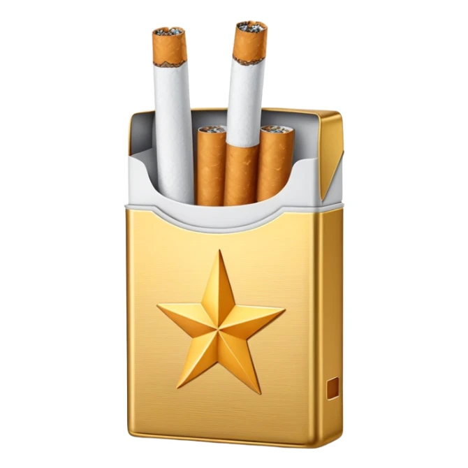 seven stars cigaret pack sticker