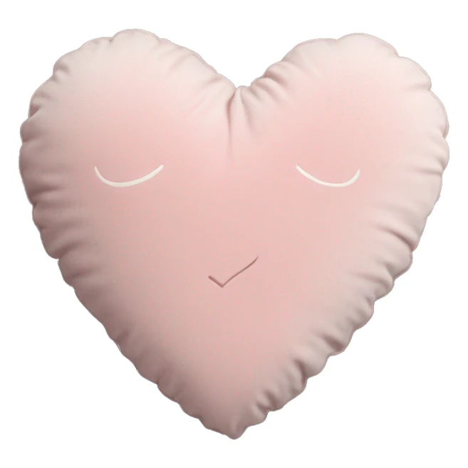 Pillow light pink heart vintage sticker