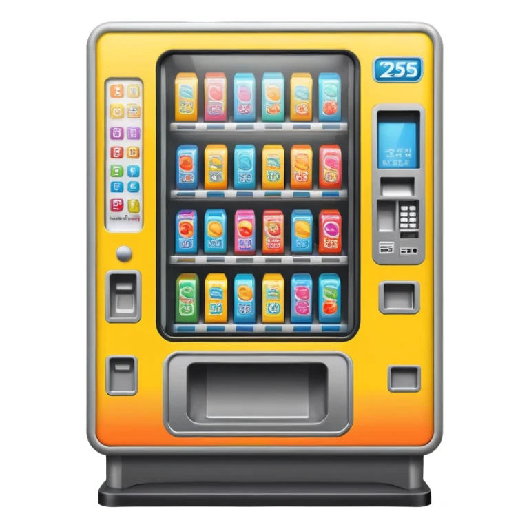 25 cent vending machine of art sticker