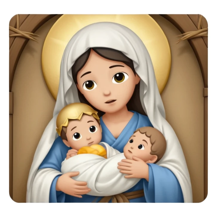 Pessebre Nadal nen jesús sticker