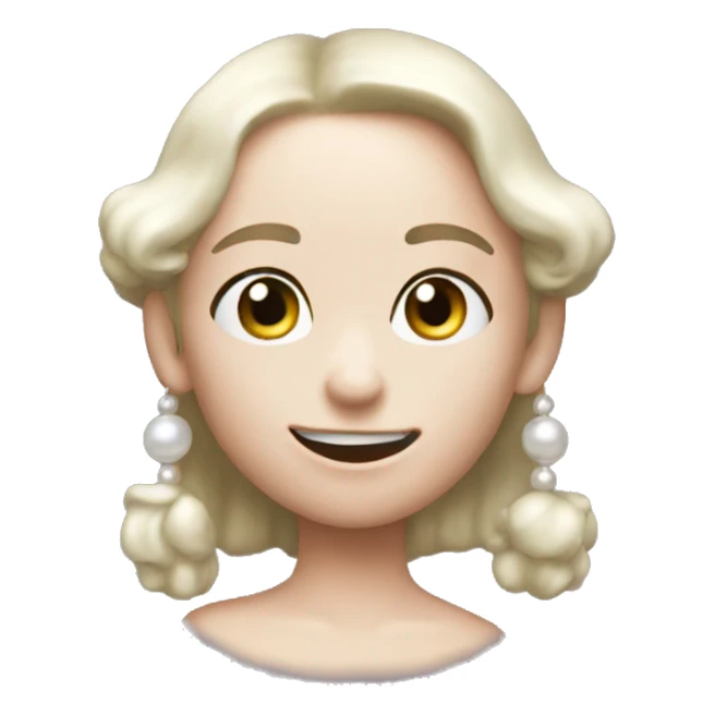 emoji for the discord point system "Pearl," using a pearl as the main image sticker