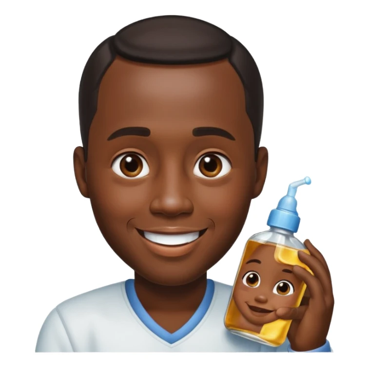 Make an emoji of Diddy with baby oil sticker