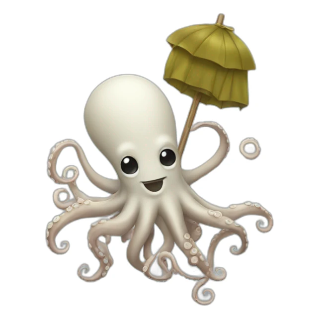 OCTOPUS BUSINESSMAN WITH LOOSE TENTACLES SWINGING sticker