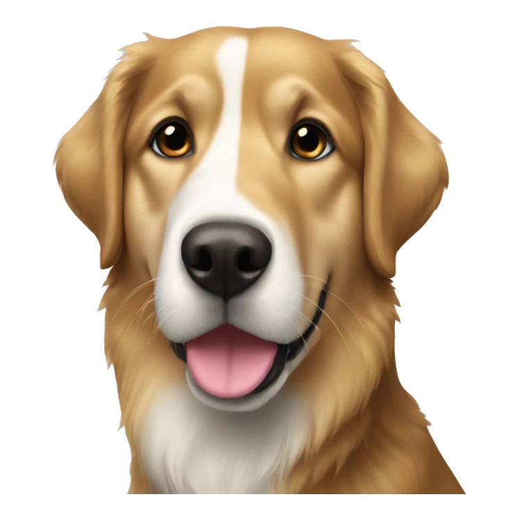 Black Golden retriever Siberian husky mix sticker
