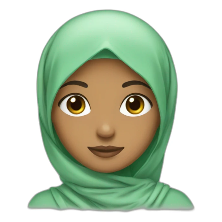 Island hijabi girl sticker
