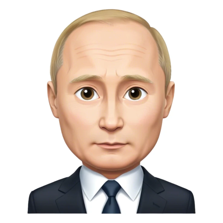 Photorealistic Putin stands in a suit sticker