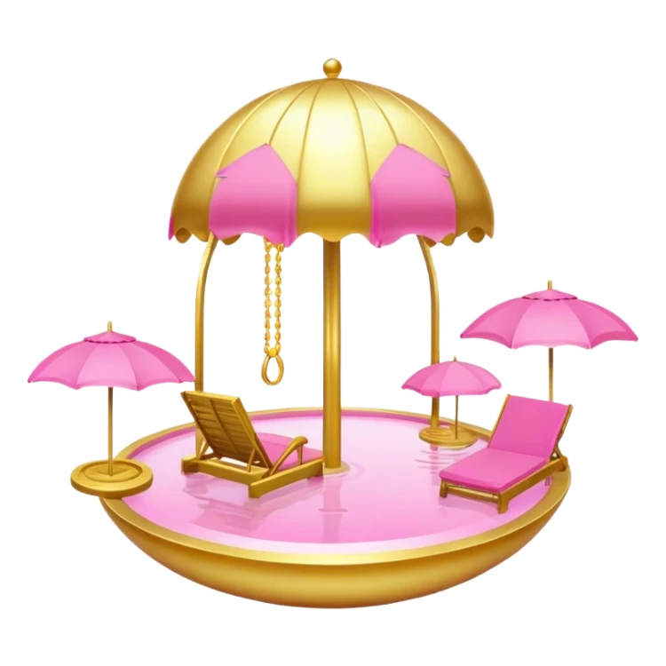 belief gold pink paradise sticker