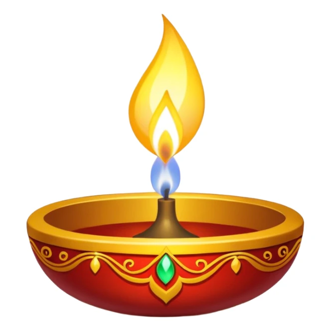 White shiny diwali vibe sticker