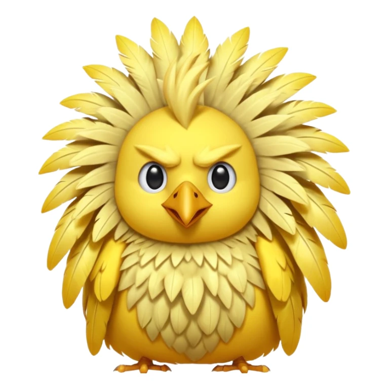 Zapdos yellow bird cute sticker