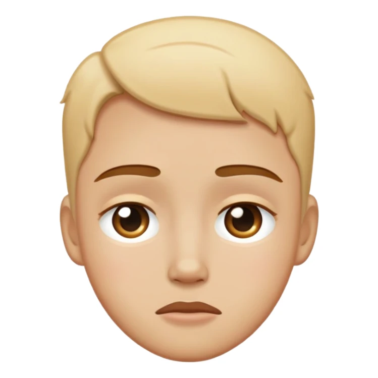 Make an emoji that cries but something like that 🥲 sticker