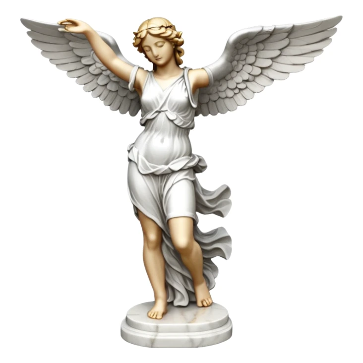 Winged Victory of Samothrace statue sticker