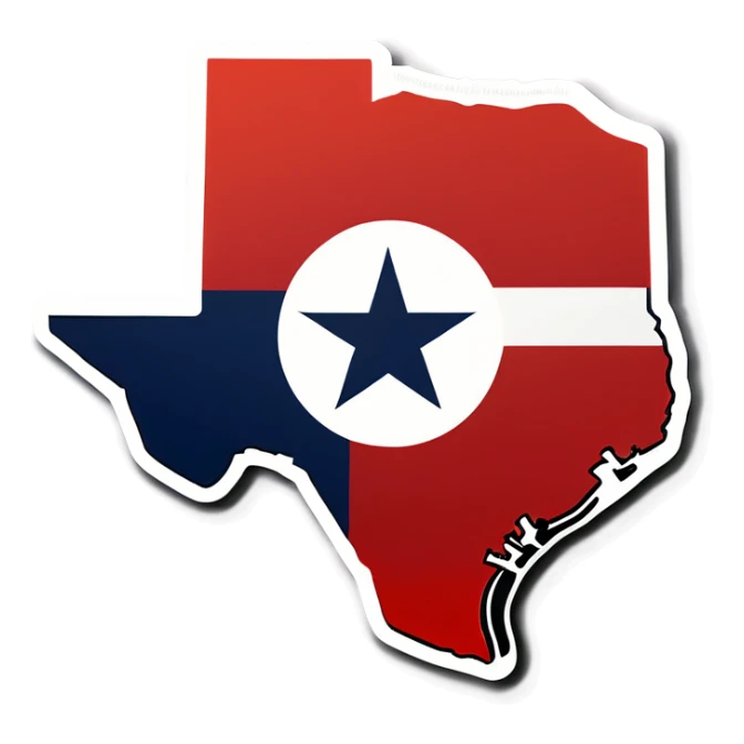 State of Texas with realtor logo sticker