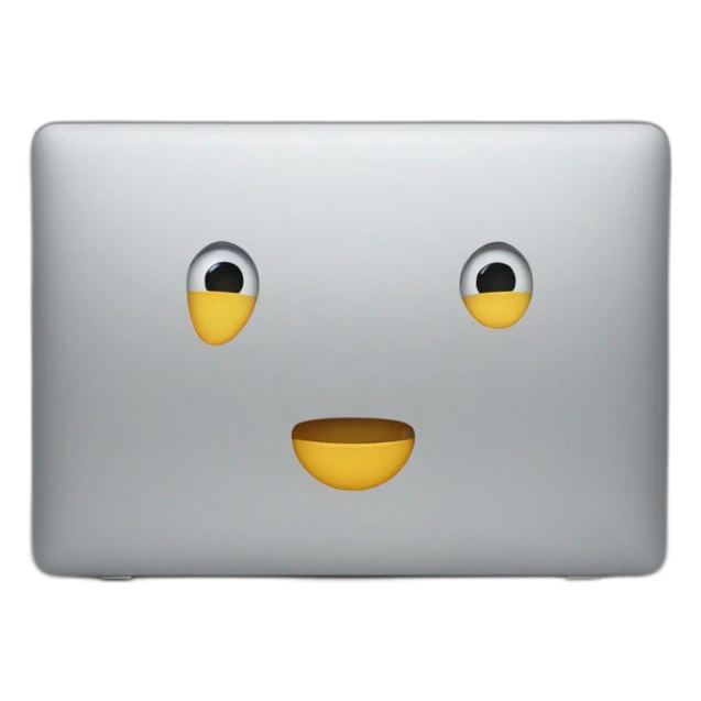 macbook air in corporate office sticker