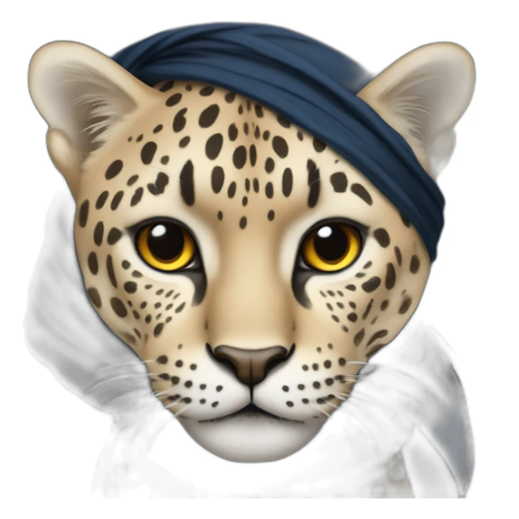 Panthère avec un bandana autour du cou sticker