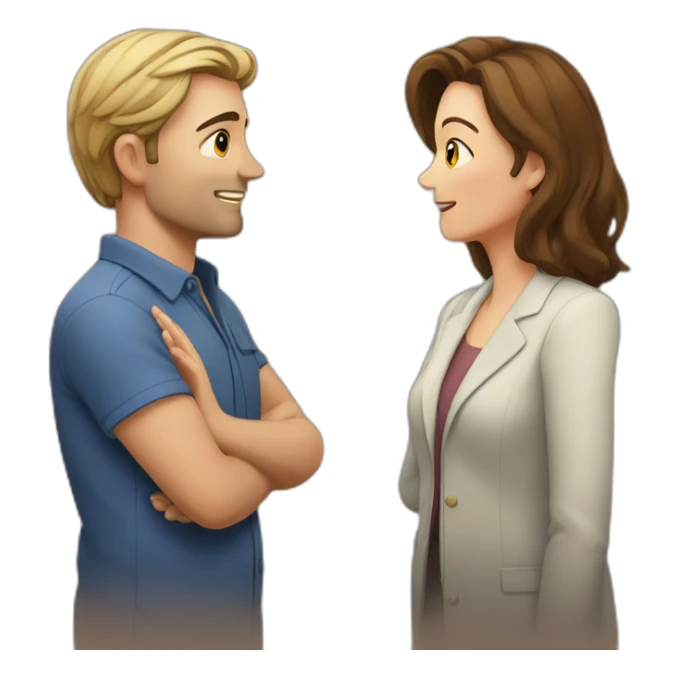 James and Sue looked at each other sticker