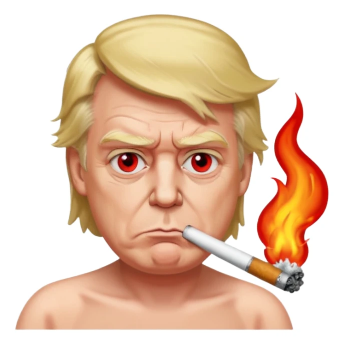 Donald trump smoking meth sticker